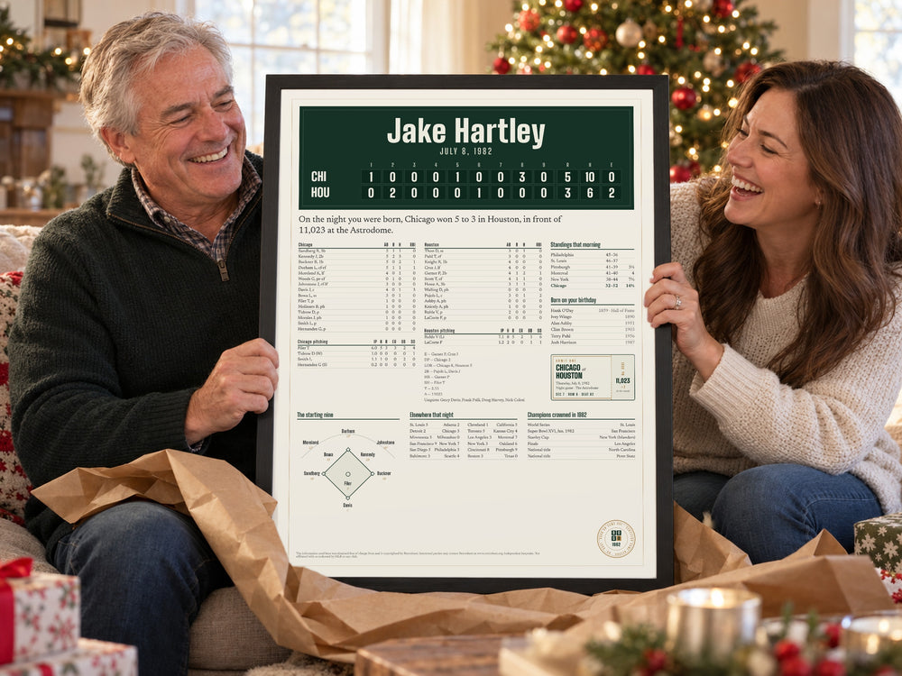 Christmas gift baseball