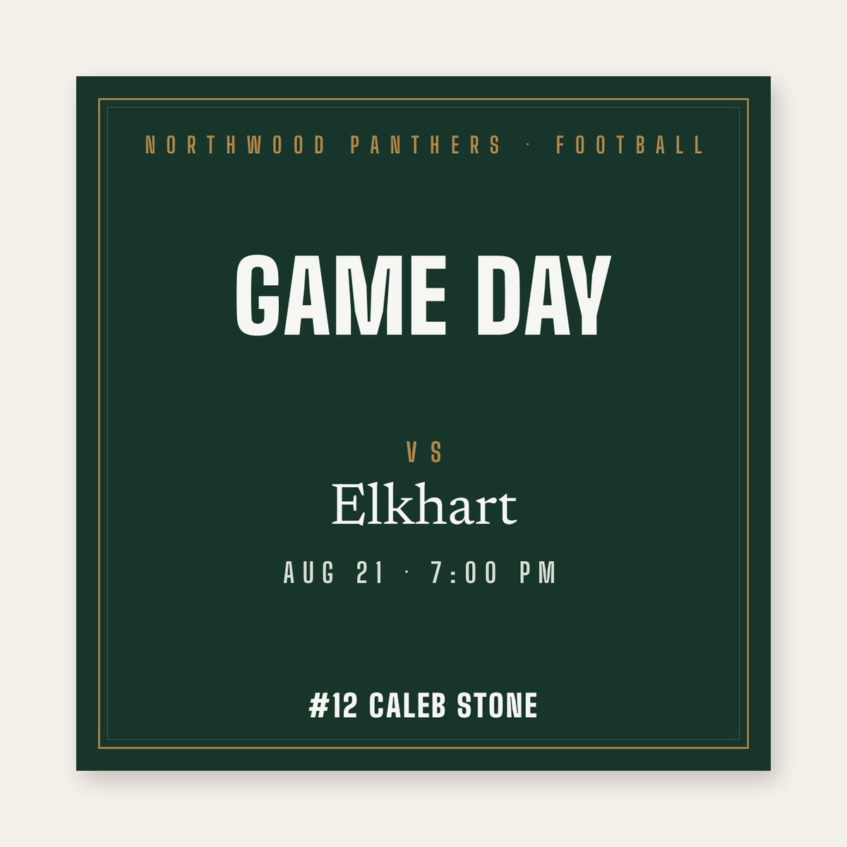 Game Day Graphics print
