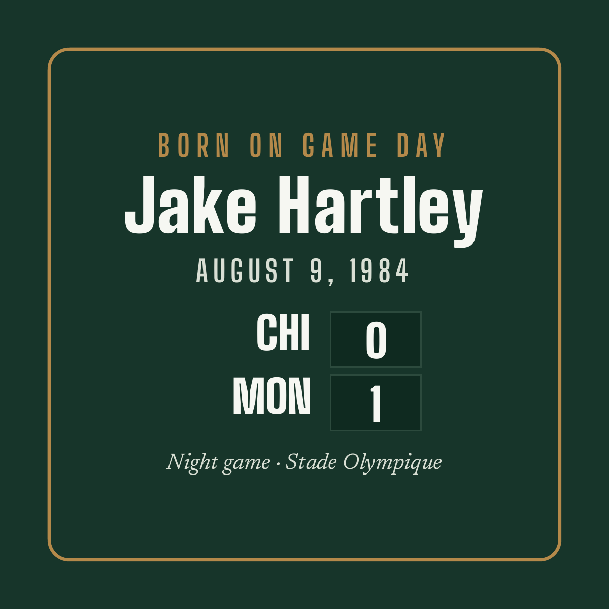 Magnet with a personalized box score design