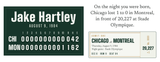 Mug with a personalized box score design