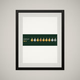 The Medal Wall framed, straight on