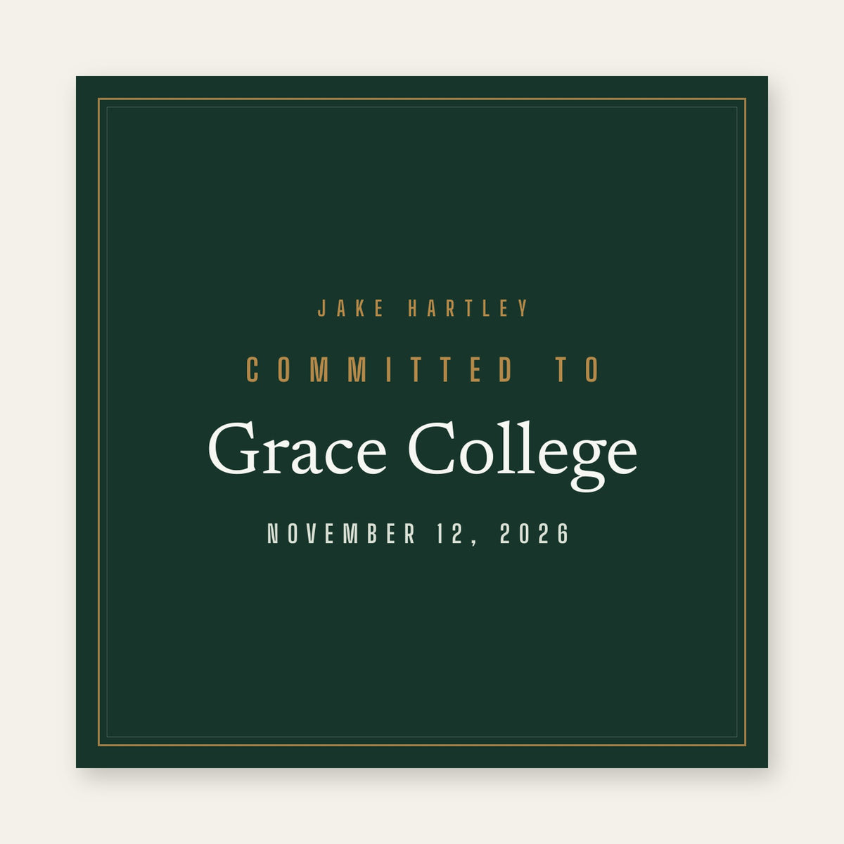 The Commitment Reveal print