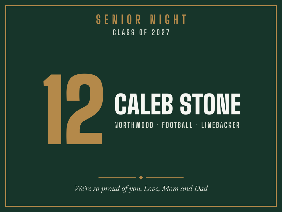 Senior Night Yard Sign