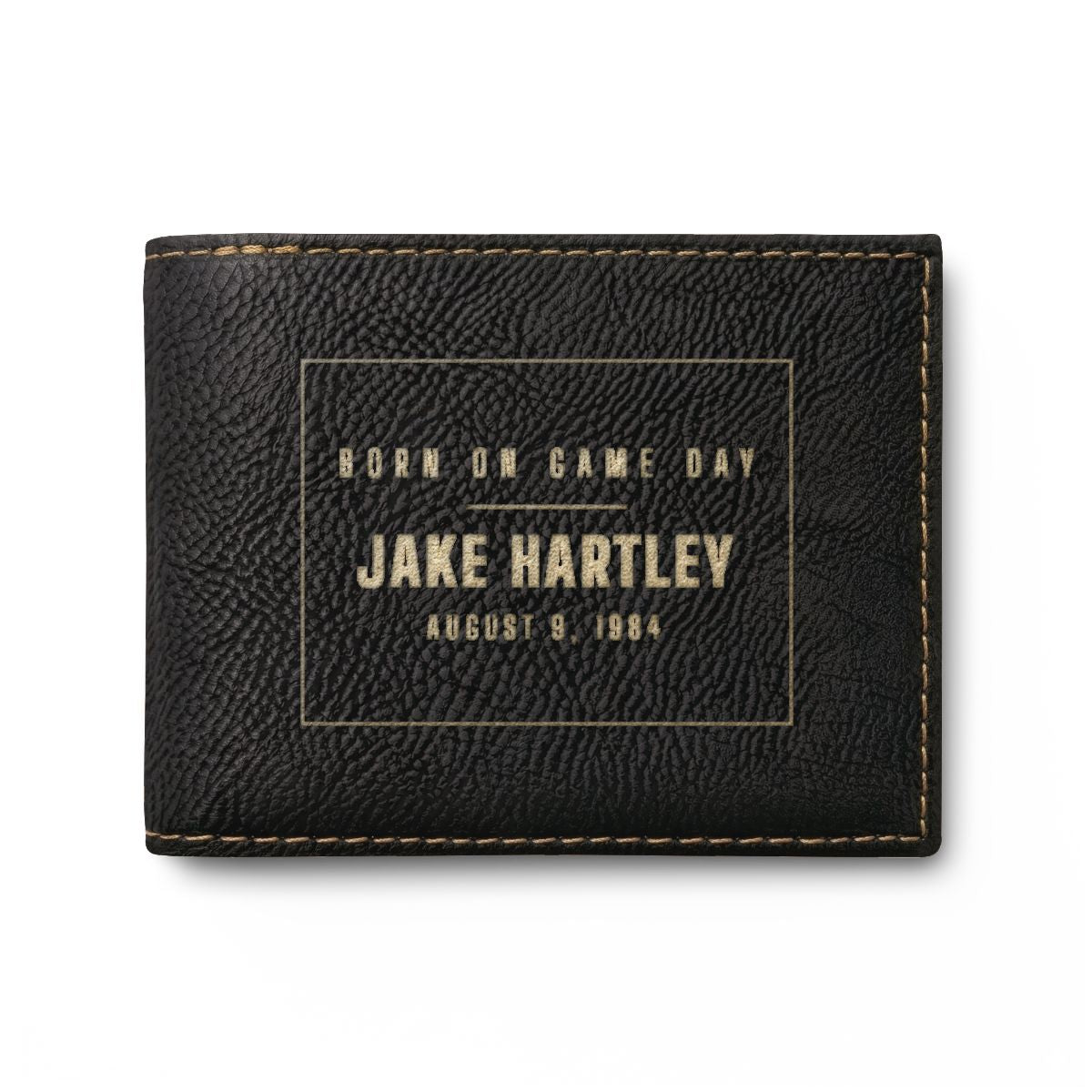 Wallet with a personalized box score design