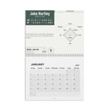 Calendar with a personalized box score design