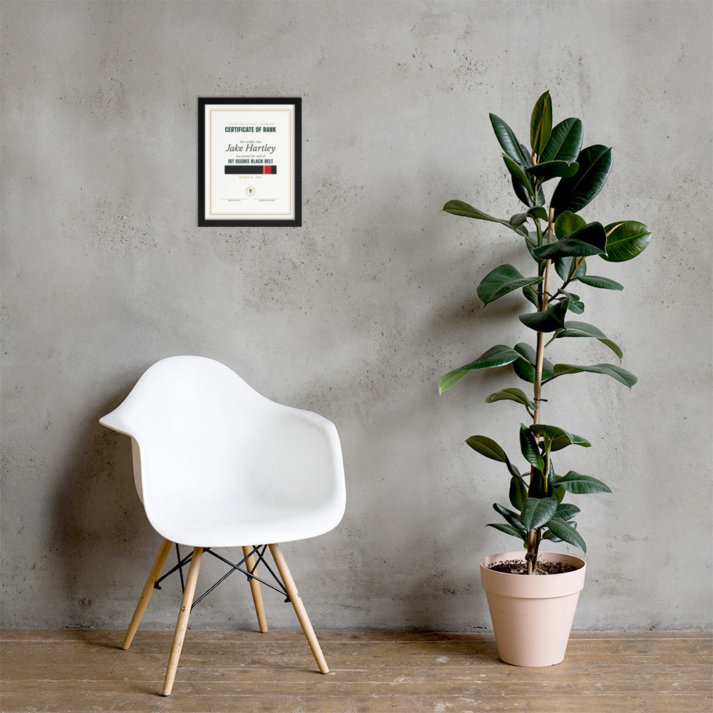 Rank Promotion Certificate print