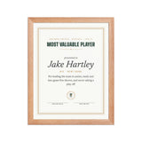 Banquet Award Certificate print