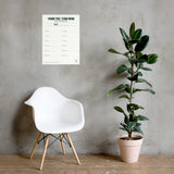 Thank You Board for the Team Mom, Trainer, Manager or Bus Driver print
