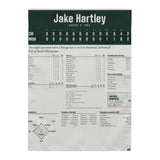 Flag with a personalized box score design