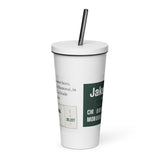 Tumbler with a personalized box score design