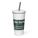 Tumbler with a personalized box score design