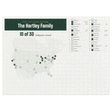 Puzzle with a personalized box score design