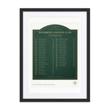 Club Champions Board print