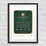 Hall of Fame Plaque Print print