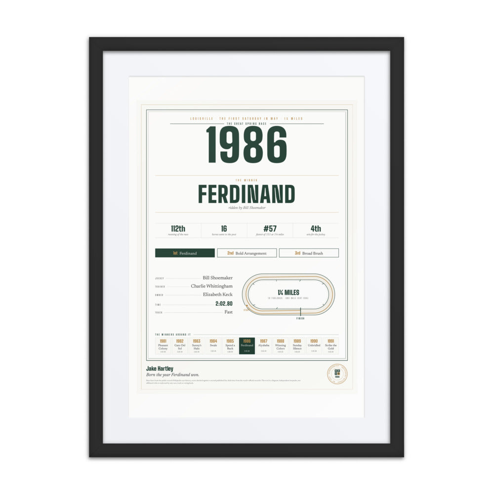The First Saturday in May print