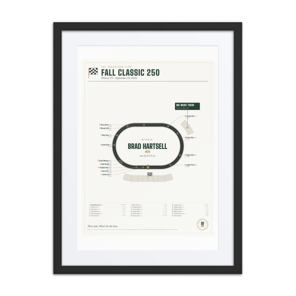 The Checkered Flag print