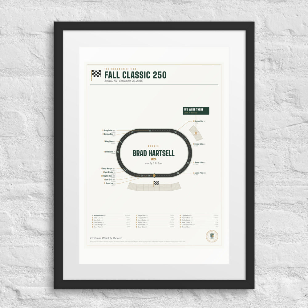 The Checkered Flag print