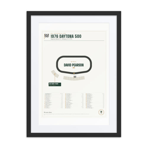 1976 Daytona 500 Finish Print print