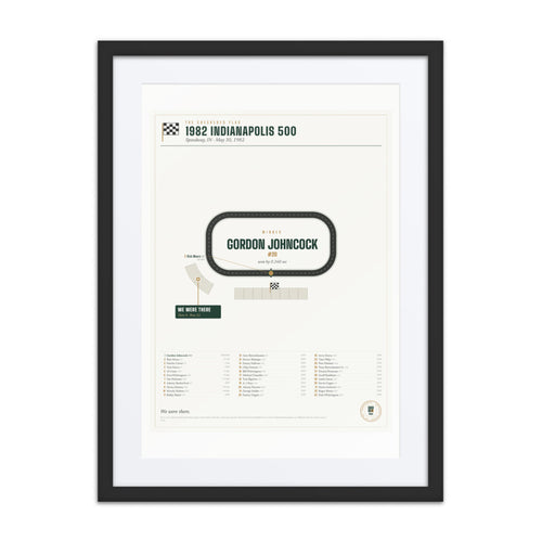 1982 Indianapolis 500 Finish Print print