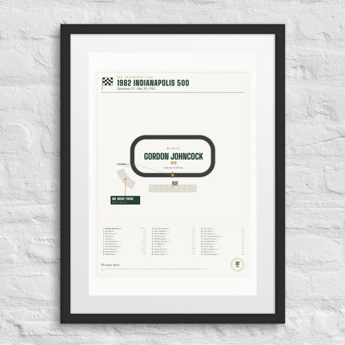 1982 Indianapolis 500 Finish Print print