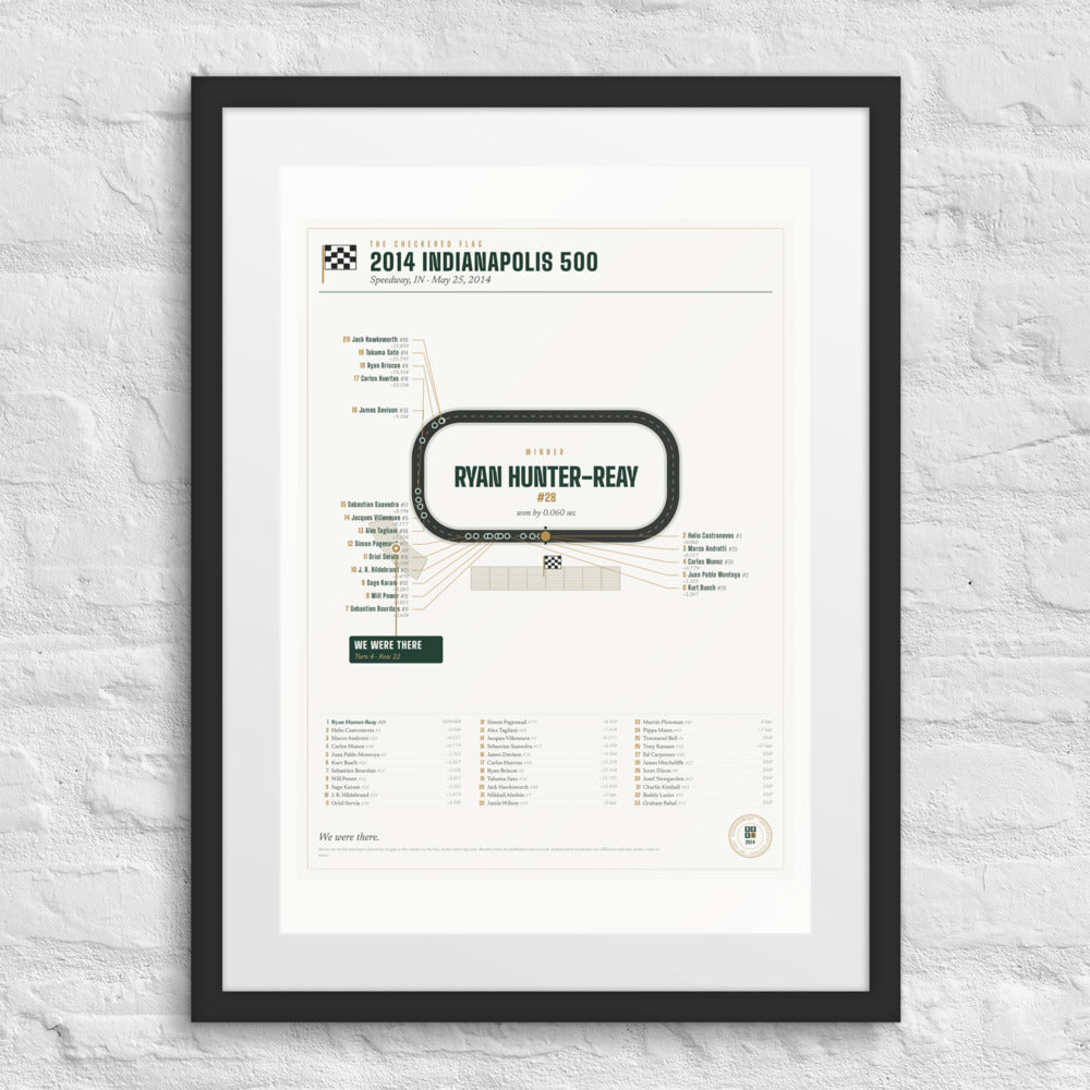 2014 Indianapolis 500 Finish Print print
