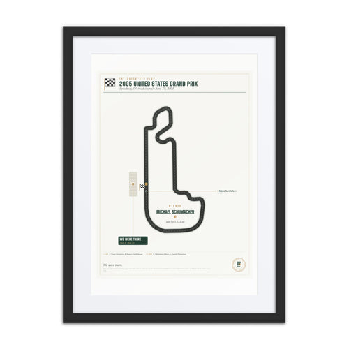 2005 United States Grand Prix Finish Print print