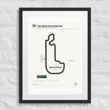 2005 United States Grand Prix Finish Print print