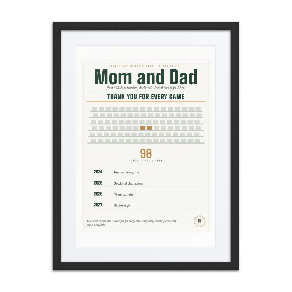 Four Years in the Stands print