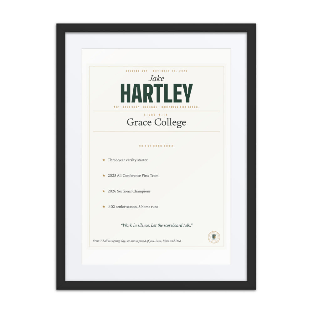 Signing Day Print print