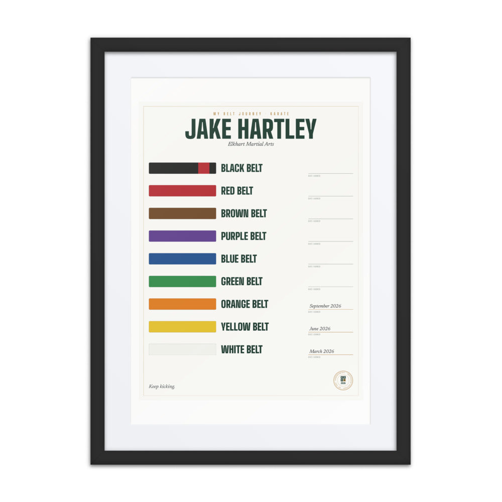 My Belt Journey print