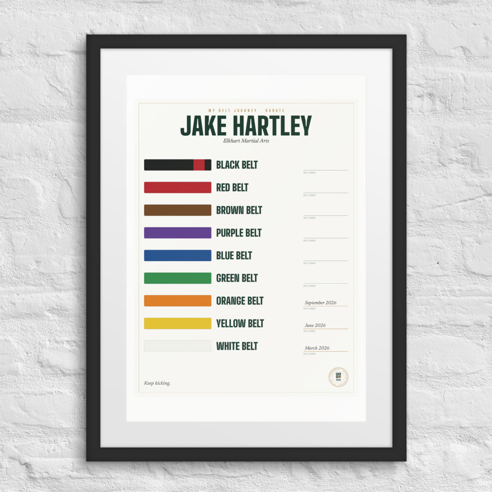 My Belt Journey print