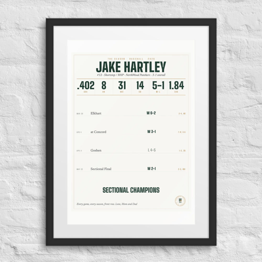 The Season, Baseball print