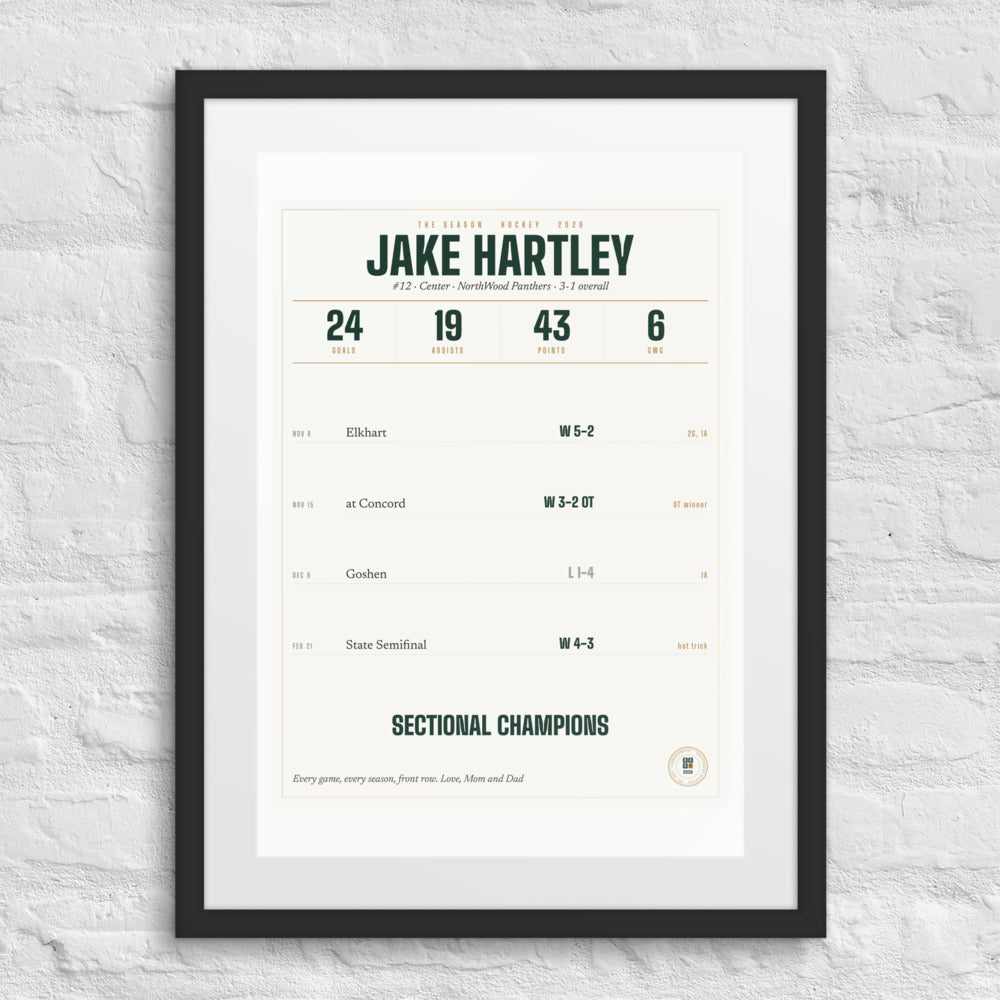 The Season, Hockey print