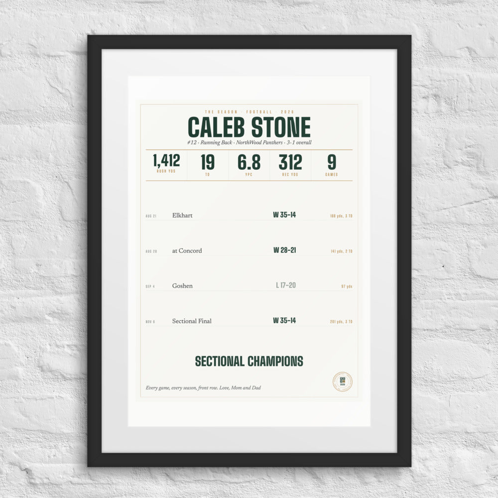 The Season, Football print