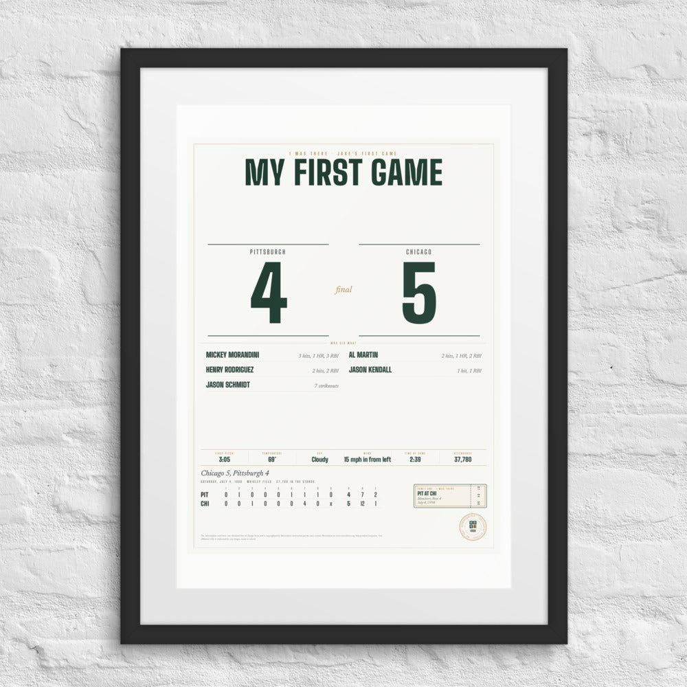 My First Game print