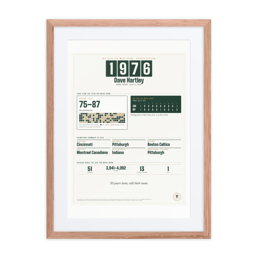 The Year You Were Born, Sports Edition print