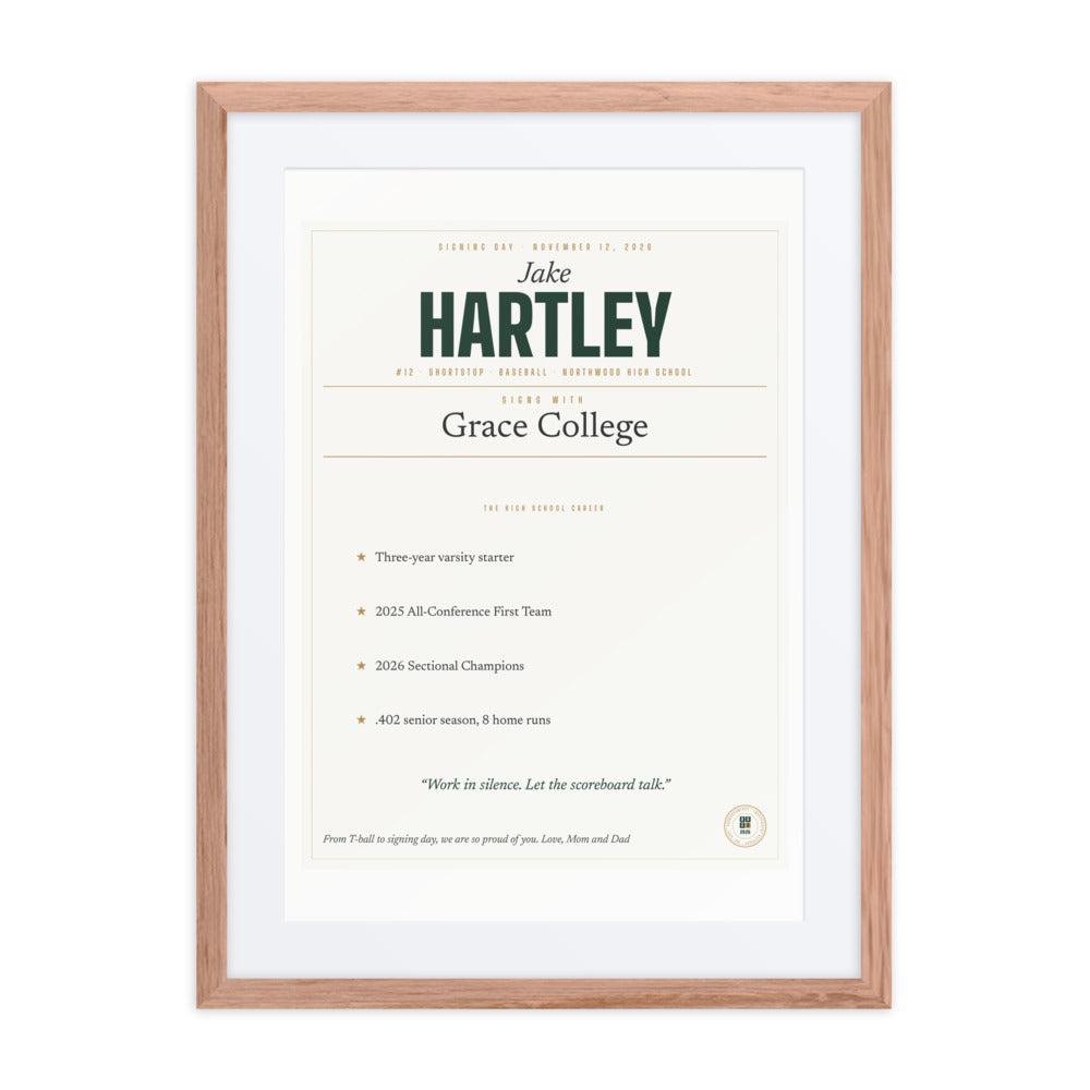 Signing Day Print print