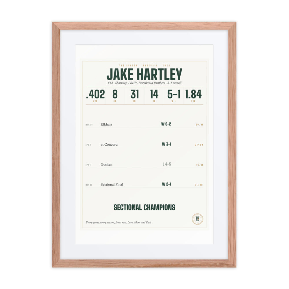 The Season, Baseball print