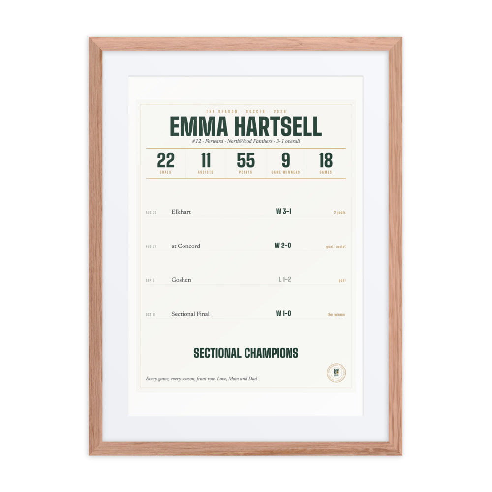 The Season, Soccer print