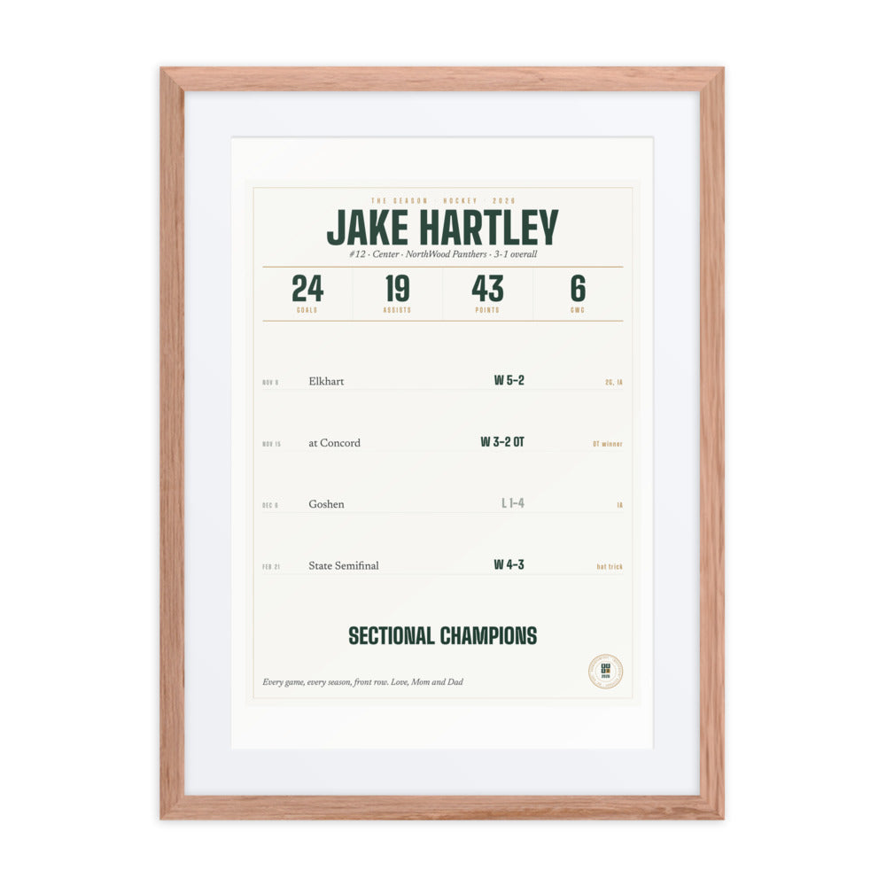 The Season, Hockey print