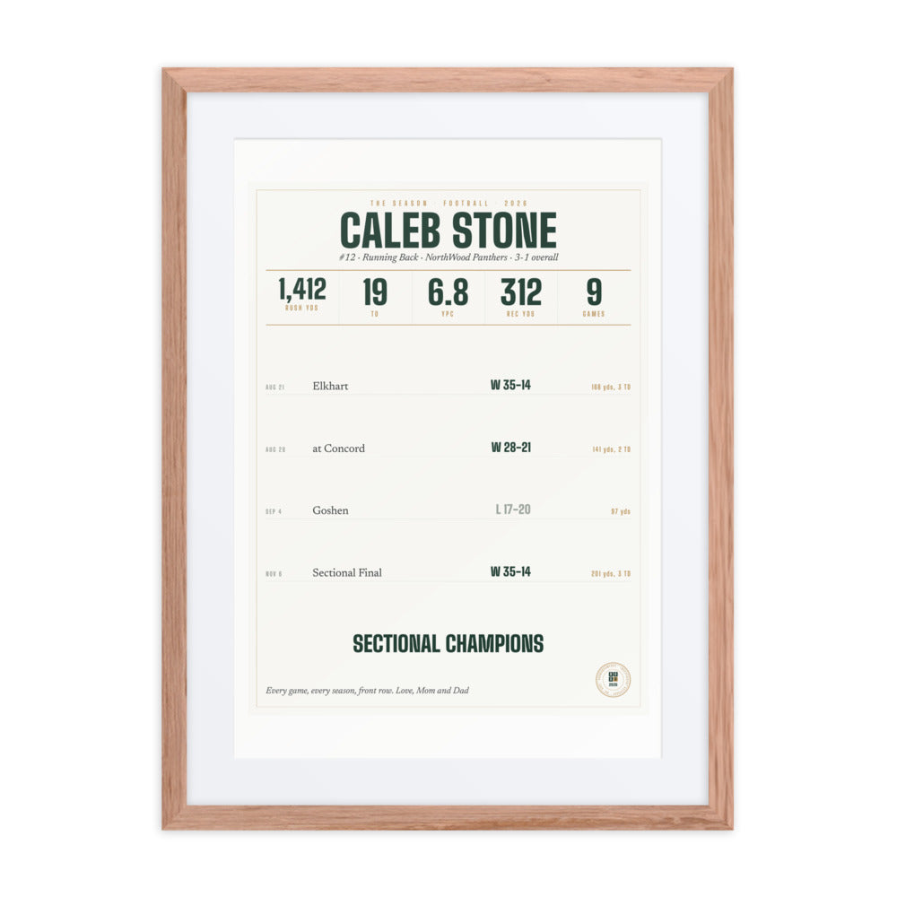 The Season, Football print