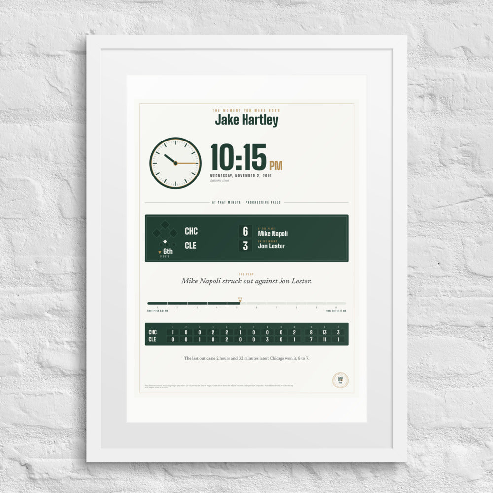 The Moment You Were Born print