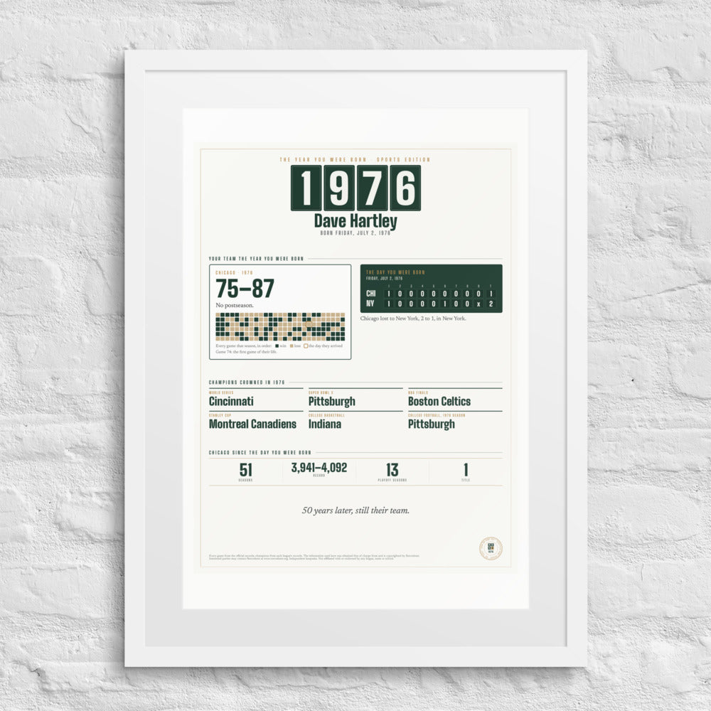 The Year You Were Born, Sports Edition print