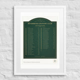 Club Champions Board print