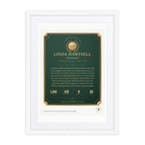 Hall of Fame Plaque Print print