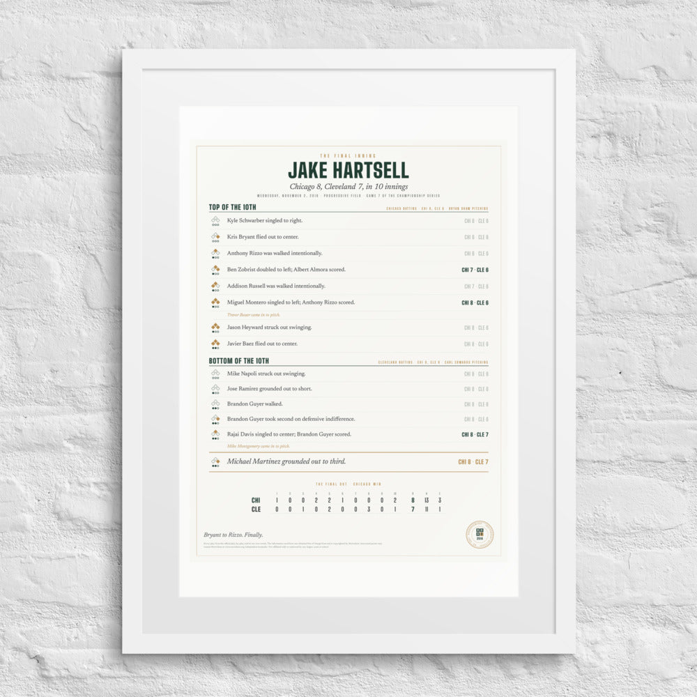 The Final Inning, or The Final Drive print