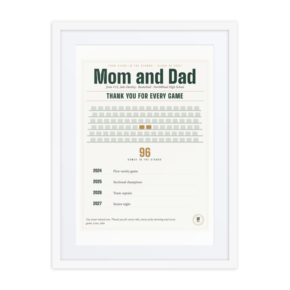 Four Years in the Stands print