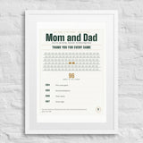 Four Years in the Stands print