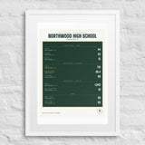 School Records Board print