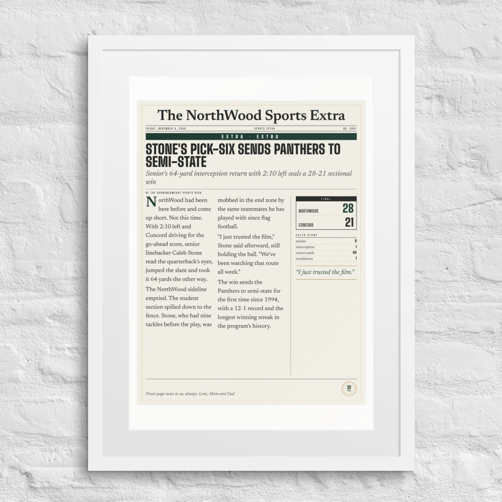 The Front Page print